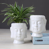 Ceramic Buddha Head Flower Pot