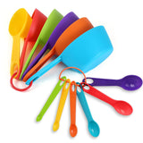 Set Of 12 Measuring Spoons And Cups MultiColor