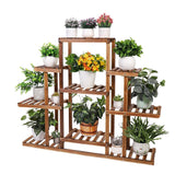 9-Tier Wooden Plant Stand